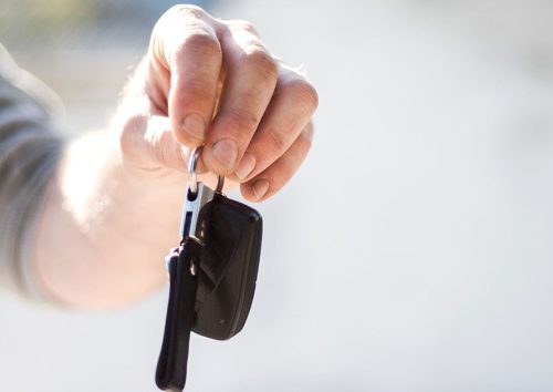 handing, over, car, keys