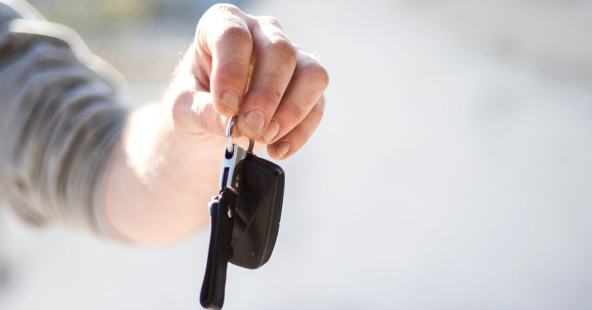 handing, over, car, keys